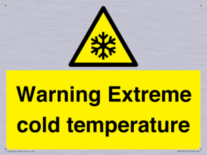 Warning Extreme cold temperature